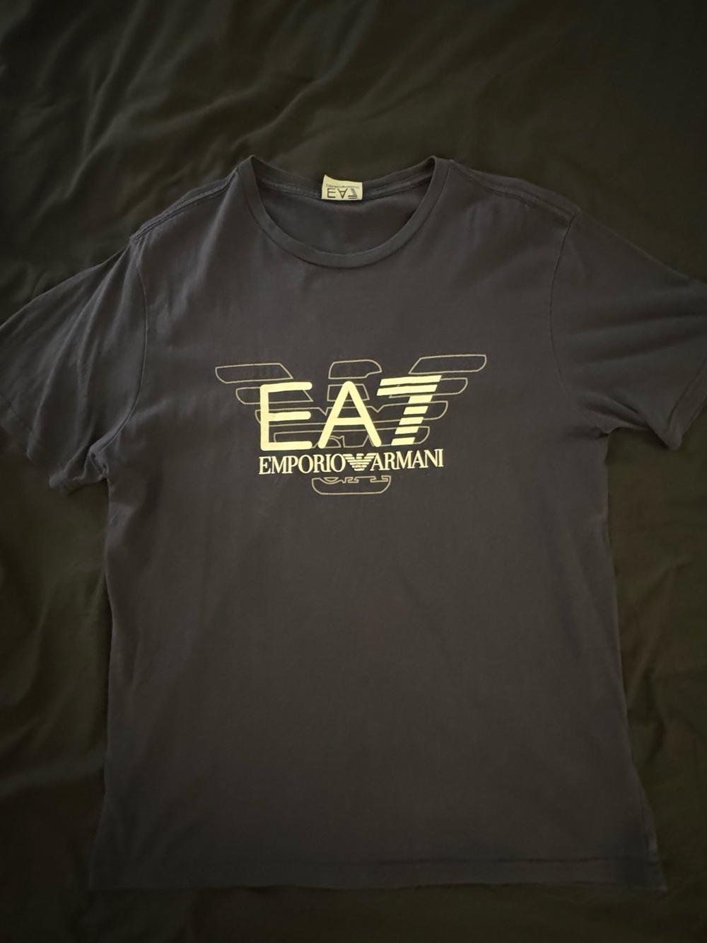Emporio Armani Navy Short-Sleeve Logo Tee